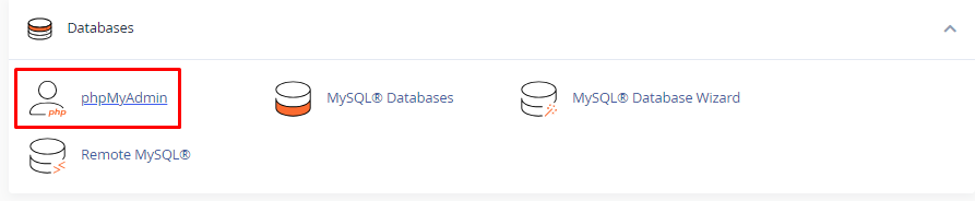 phpMyAdmin in cPanel | BigCloudy KB 