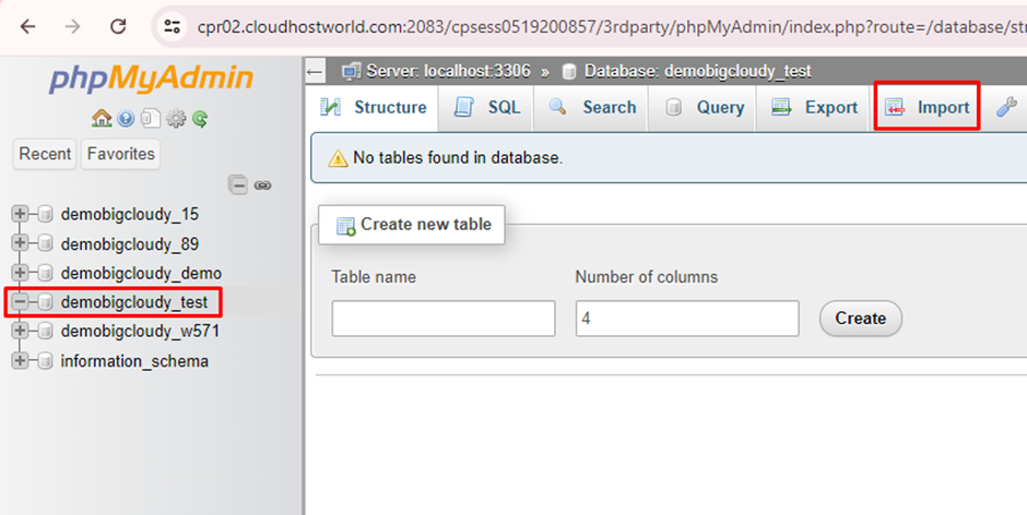 Restore Backup | BigCloudy KB